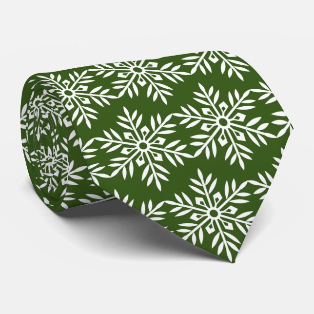 Winter Snöflingor Tie Slips (Rullad)