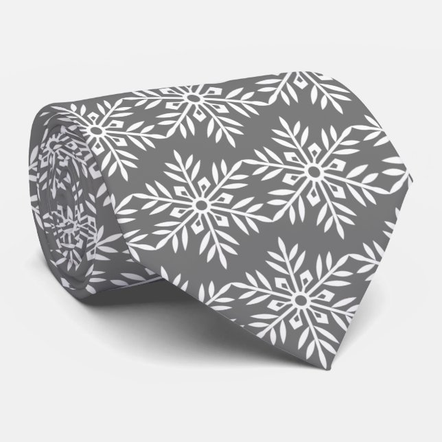 Winter Snöflingor Tie Slips (Rullad)