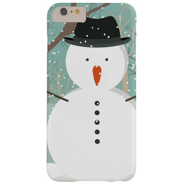 Winter Snögubbe Case-Mate iPhone Skal (Baksidan)