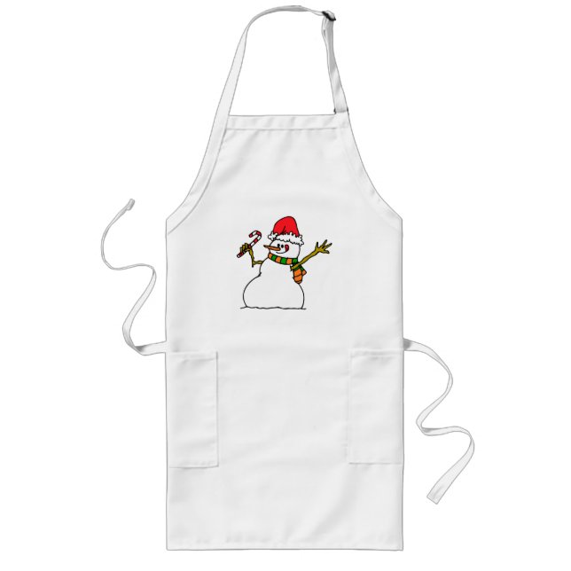 Winter Snögubbe Långt Förkläde (Framsidan)