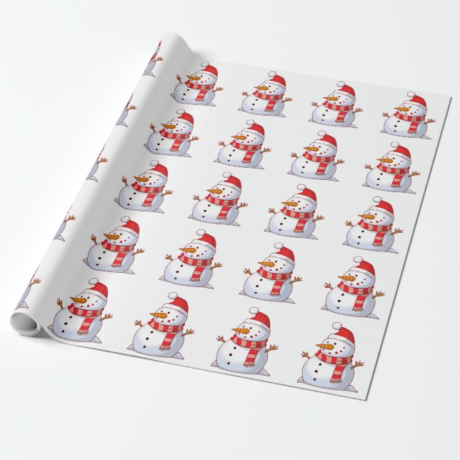 WINTER SNÖGUBBE PRESENTPAPPER (Utrullad)