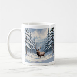 Winter Snow Pine Ceramic Mug (11oz) Kaffemugg