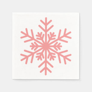 Winter Snowflake Baby Shower Cocktail Napkin Pappersservett