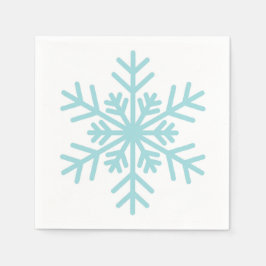 Winter Snowflake Baby Shower Cocktail Napkin Pappersservett