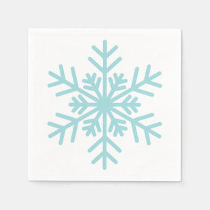 Winter Snowflake Baby Shower Cocktail Napkin Pappersservett