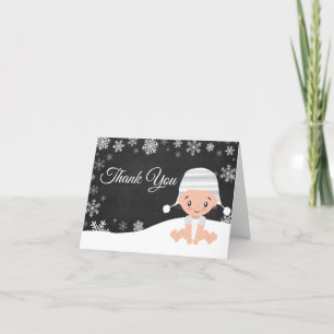 Winter Snowflake Baby tackkort