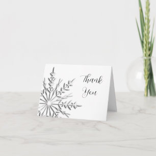 Winter Snowflake Bridesmaid Tack Kort