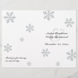 Winter Snowflake-Bröllopsprogram