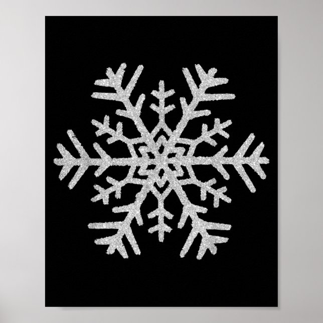 Winter Snowflake Christmas Xmas Costumes Men Women Poster (Framsidan)