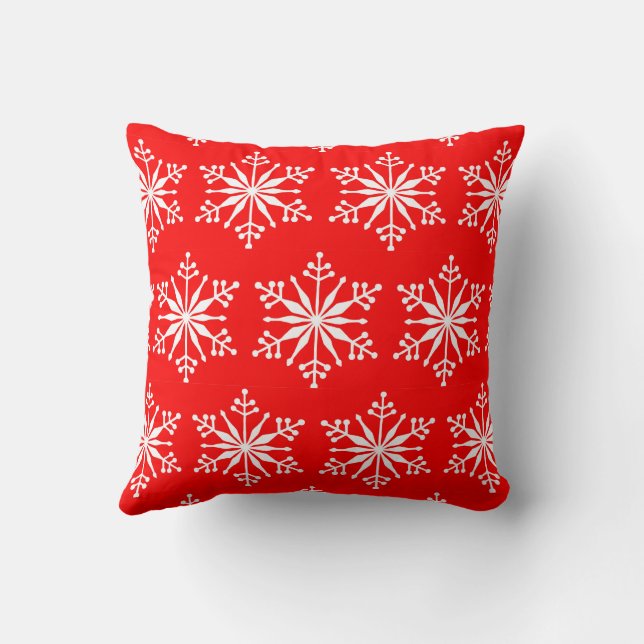 Winter Snowflake Cushion för Festive Home. Kudde (Baksida)