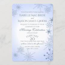 Winter Snowflake Gems Bröllop
