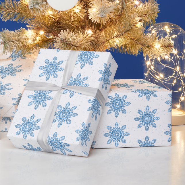 Winter Snowflake Gift Wrapping Papper Presentpapper (Helgdagar)