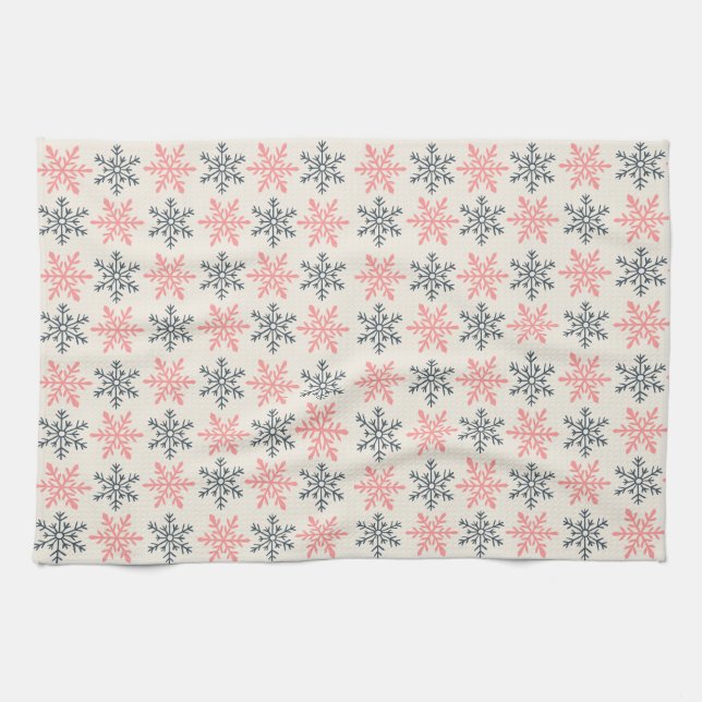 Winter Snowflake Kitchen Towels Kökshandduk (Horisontell)
