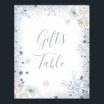 Winter Snowflake Möhippa Gifts Bord Poster<br><div class="desc">Winter Snowflake Möhippa Gifts Bord-tecken</div>