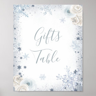 Winter Snowflake Möhippa Gifts Bord Poster