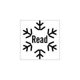 Winter Snowflake Read Teacher Classroom Library Stämpel