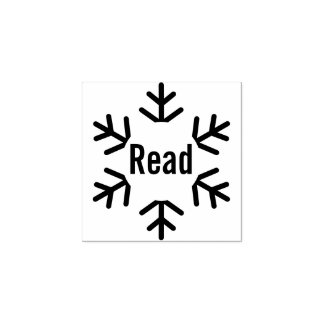 Winter Snowflake Read Teacher Classroom Library Stämpel
