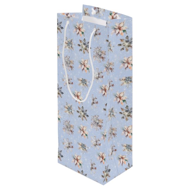 Winter Snowflakes and Sparkles Gift Bag (Baksidan Vinklad)