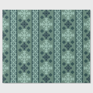 Winter Snowflakes Nordic Wrapping Paper Presentpapper