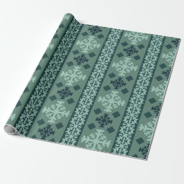 Winter Snowflakes Nordic Wrapping Paper Presentpapper