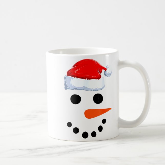 Winter Snowman Face Costume Christmas Snowman  Kaffemugg (Höger)