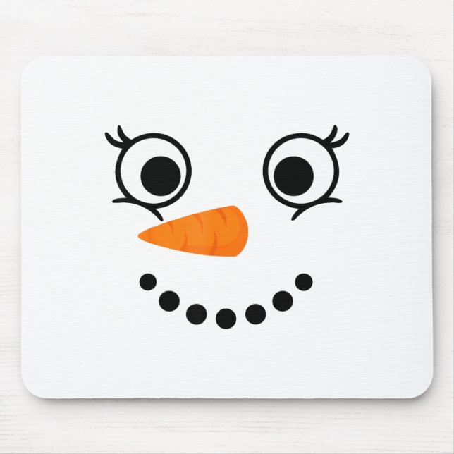 Winter Snowman Face Eyelashes Christmas Xmas Fun D Musmatta (Framsidan)