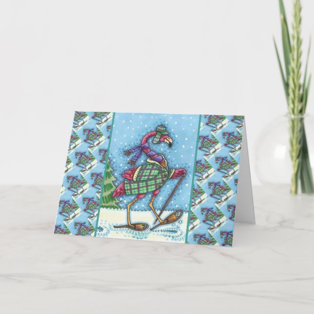 WINTER SNOWSHOES & JACKA ROSA FLAMINGO TREKKING HELGKORT (Framsida)