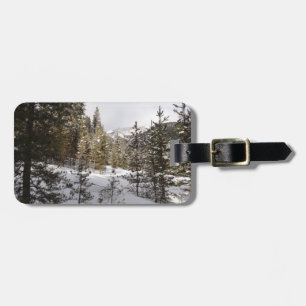 Winter Snowy Mountain Scene i Montana Bagagebricka