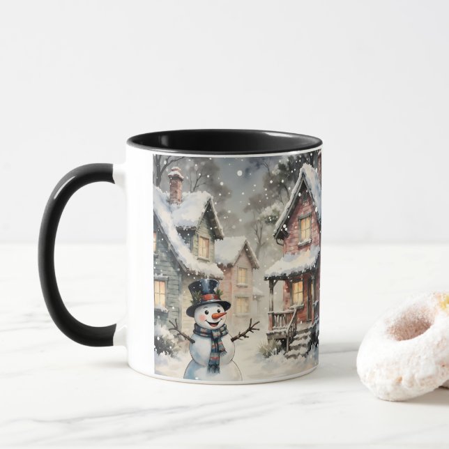 Winter Snowy Scene Mug Mugg (Med munk)