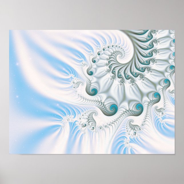 Winter Snowy Spiral Poster (Framsidan)