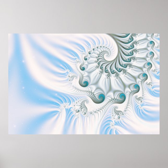 Winter Snowy Spiral Poster (Framsidan)