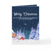 Winter Snowy Träd Landskap jul Helgdag