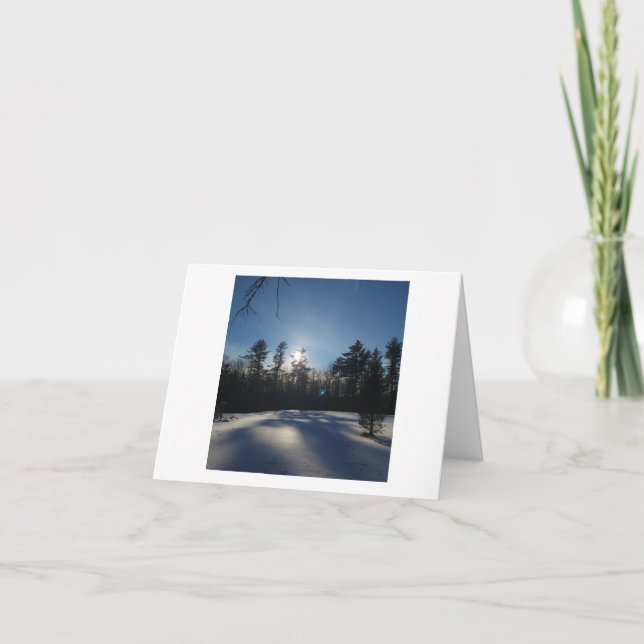 Winter Sol Tack Kort (Framsida)