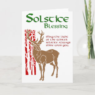 Winter Solstice Bluting Helgkort
