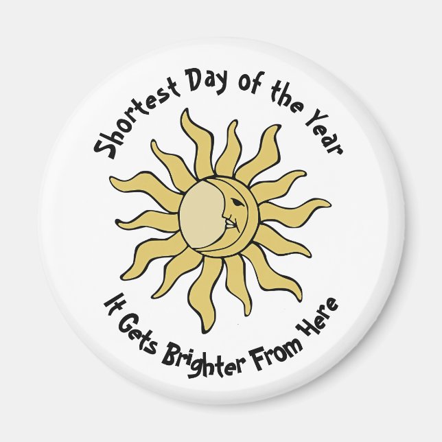 Winter Solstice Dikt Magnet (Framsidan)