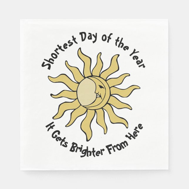 Winter Solstice Dikt Pappersservett (Framsidan)