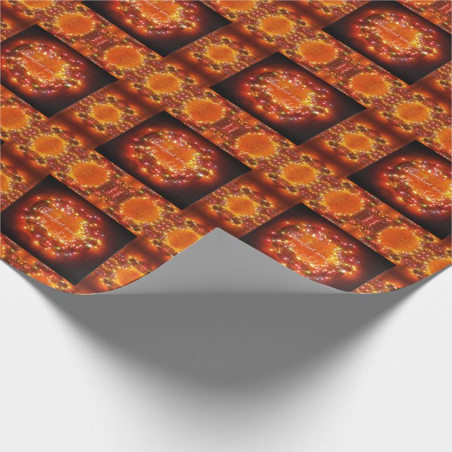 Winter Solstice Fe Ljus Wandefrand Presentpapper (Hörn)