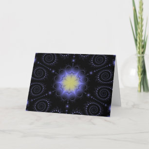 Winter Solstice Fractal Helgkort