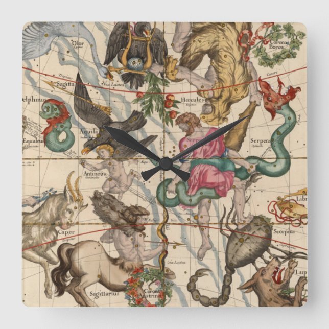 Winter Solstice Fyrkantig Klocka (Framsida)