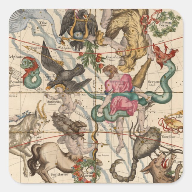 Winter Solstice Fyrkantigt Klistermärke (Framsida)