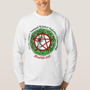 Winter Solstice Gathering Yule Pentacle Wandefrand T Shirt