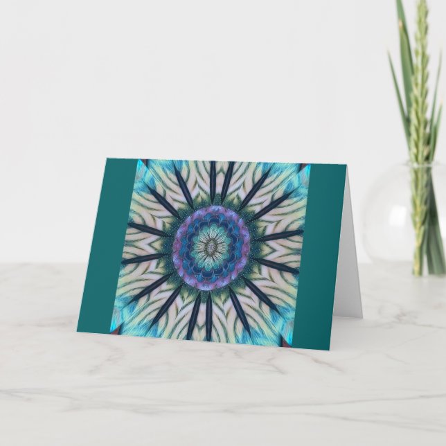 "Winter Solstice" Mandala Greeting Card Kort (Framsida)