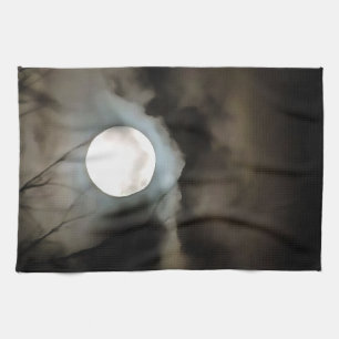 Winter Solstice Måne Celestial Art Kökshandduk