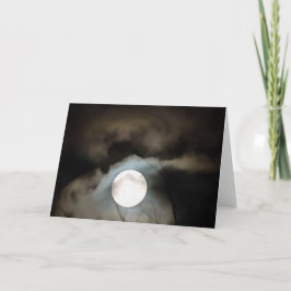 Winter Solstice Måne Celestial Art Kort