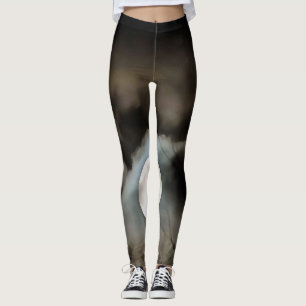 Winter Solstice Måne Celestial Art Leggings