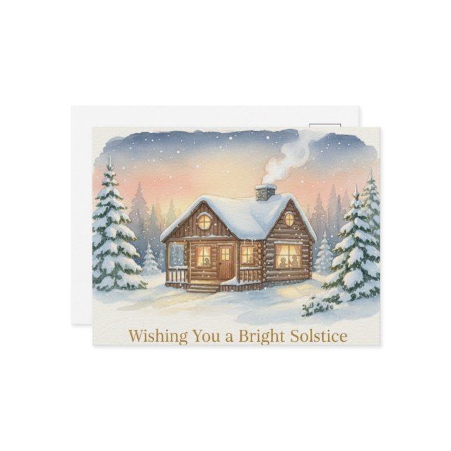 Winter Solstice Postcard Vykort (Fram/Back In Situ)