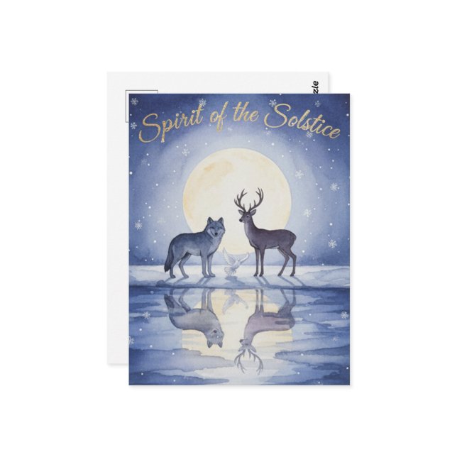 Winter Solstice Postcard Vykort (Fram/Back In Situ)