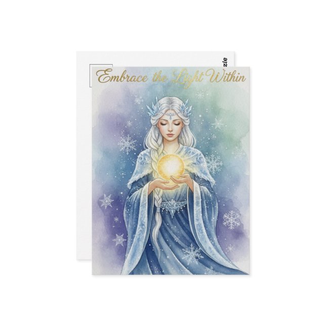 Winter Solstice Postcard Vykort (Fram/Back In Situ)