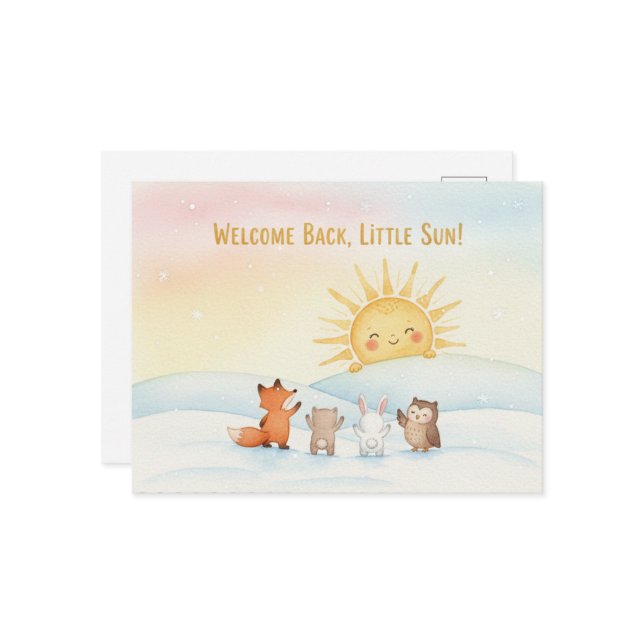 Winter Solstice Postcard Vykort (Fram/Back In Situ)