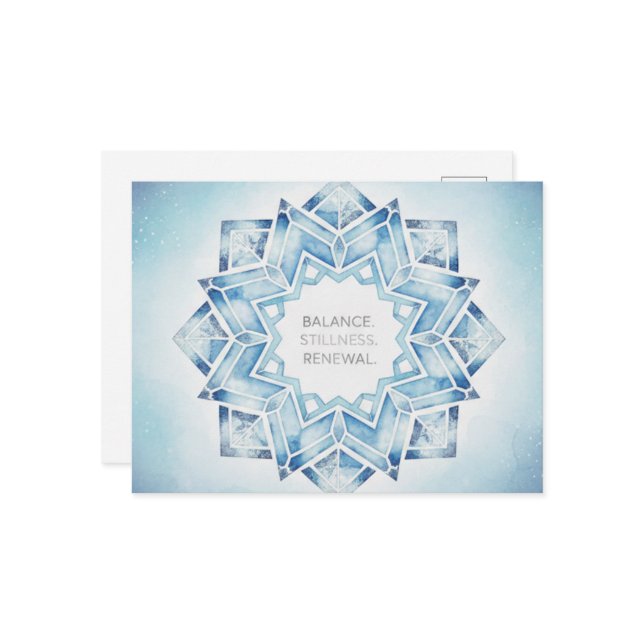 Winter Solstice Postcard Vykort (Fram/Back In Situ)